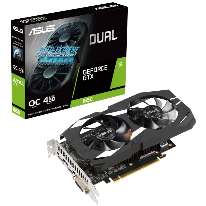 GPU GTX 1650 OC 4GB ASUS DUAL